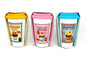 Retro Ceramic Cupcake Travel Mug in 3 Colours Blue Pink and Orange - hanrattycraftsgifts.co.uk
