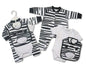 3 Piece Animal Print Set with Bodysuit, Vest & Bib - hanrattycraftsgifts.co.uk