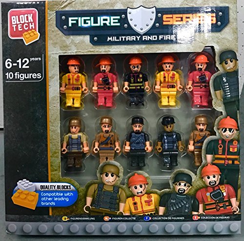 Figure Series : Military and Fire 10 Figures set - hanrattycraftsgifts.co.uk