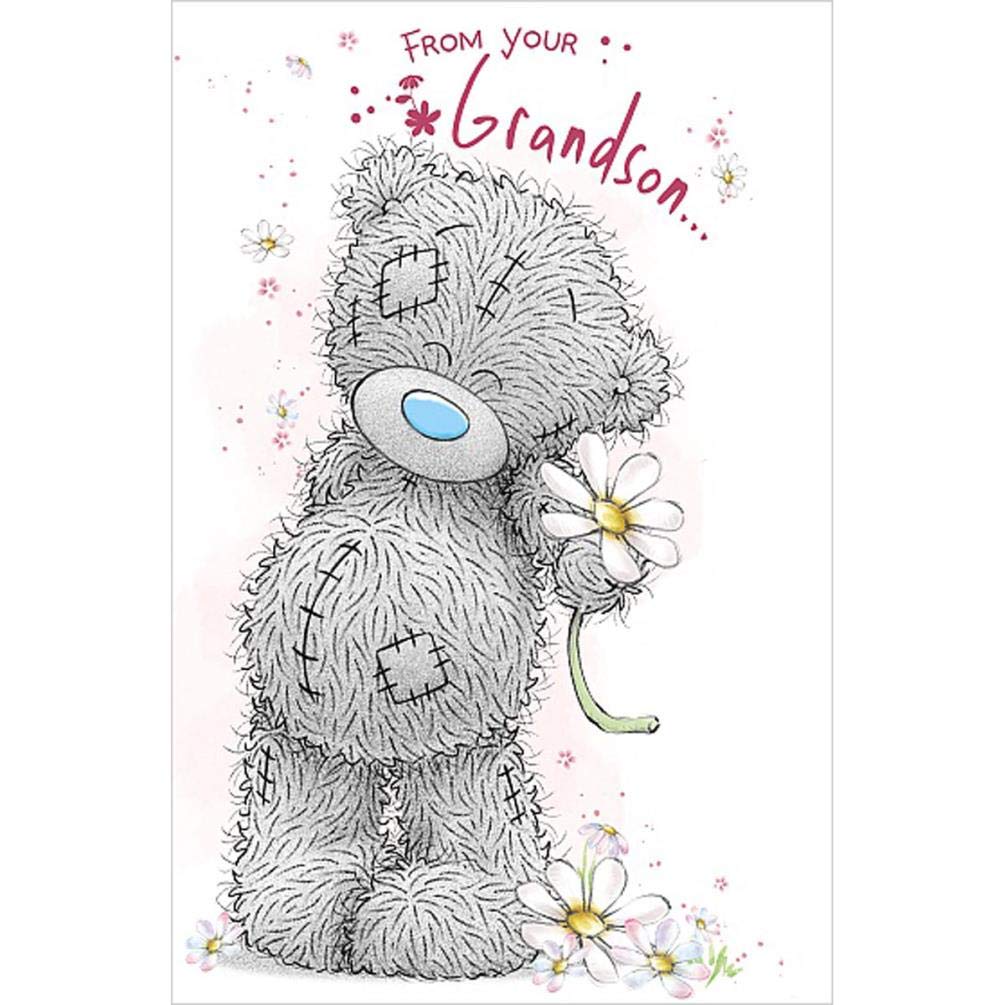 Me To You Bear From Your Grandson Mother's Day Card - hanrattycraftsgifts.co.uk