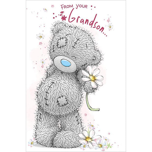 Me To You Bear From Your Grandson Mother's Day Card - hanrattycraftsgifts.co.uk