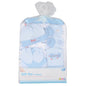 9 Piece Baby Gift Set Newborn Christening Present Blanket Booties Hanger - Blue - hanrattycraftsgifts.co.uk