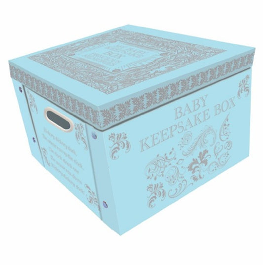 Robert Frederick Collapsible Storage Box, Plastic, Baby Blue - hanrattycraftsgifts.co.uk