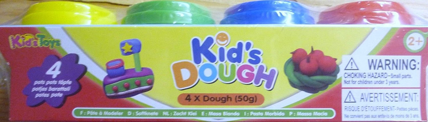 kids dough 4xdough (50g) pots - hanrattycraftsgifts.co.uk