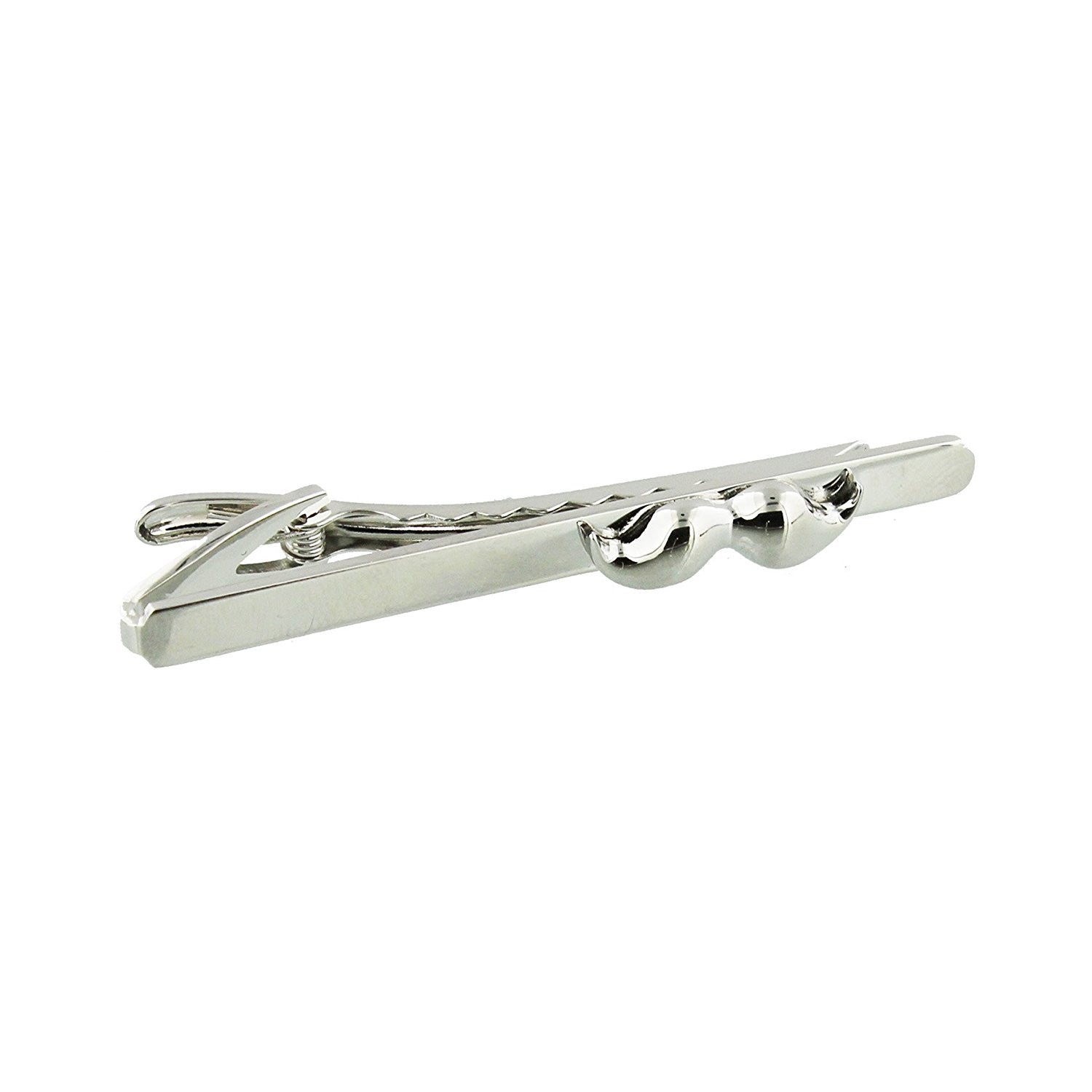 Moustache Collection 7cm Tie Pin - Silver - hanrattycraftsgifts.co.uk