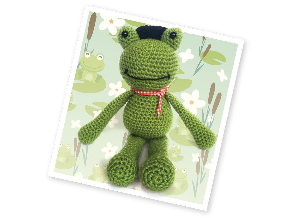Crochet Kit-Frankie Frog - hanrattycraftsgifts.co.uk