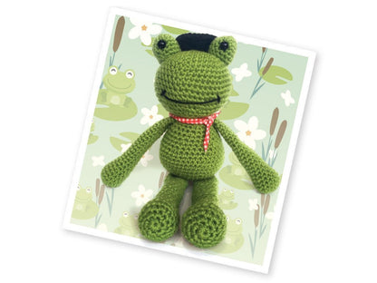 Crochet Kit-Frankie Frog - hanrattycraftsgifts.co.uk