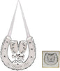 Silver Cream Wedding Hanging Champagne Horseshoe