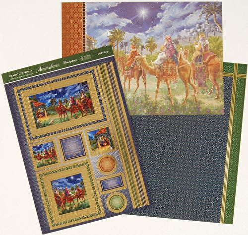 hunkydory adorable scorable luxury card collection classic christmas glad tiddings - hanrattycraftsgifts.co.uk