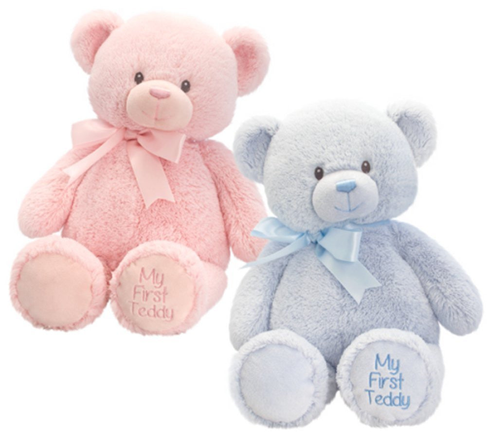 Keel Toys My First Bear 30 Centimeter Blue - hanrattycraftsgifts.co.uk