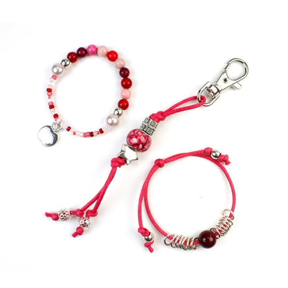Pippin Kits Berries Trio Jewellery Making Pippin Kit in Raspberry - hanrattycraftsgifts.co.uk