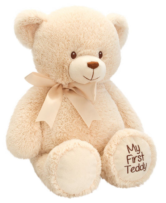Keel Toys 30 cm My First Bear (Cream) - hanrattycraftsgifts.co.uk
