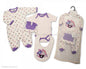 Nursery Time NT0671 Fantastic cotton 5 piece Layette Gift Set. Unisex set for ages Newborn, 0-3 months, 3-6 months - hanrattycraftsgifts.co.uk