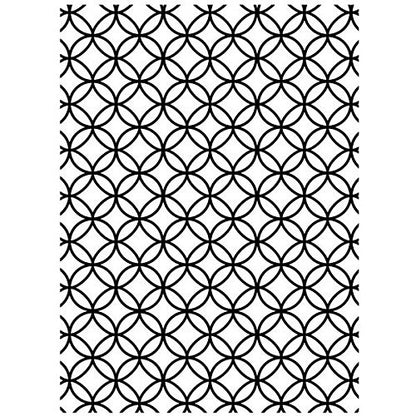 Darice 10.8 x 14.6 cm Circle interlock Embossing Template - hanrattycraftsgifts.co.uk
