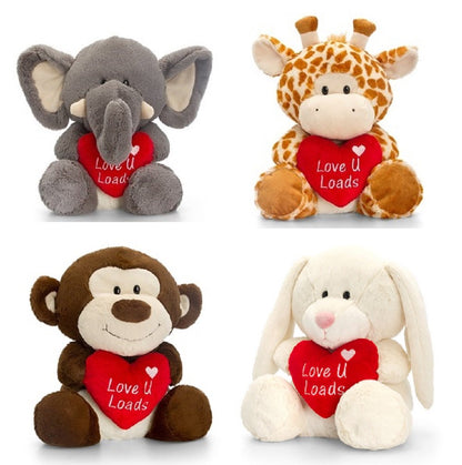 Keel 20cm Pudgy Valentine assortment ONE PROVIDED AT RANDOM UNLESS SPECIFIED - hanrattycraftsgifts.co.uk