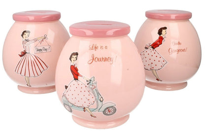 life is a journey money box - hanrattycraftsgifts.co.uk