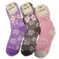 Ladies 2 pairs Luxury Cosy Socks Size 4 - 6 Warm Present Gift Bow - hanrattycraftsgifts.co.uk