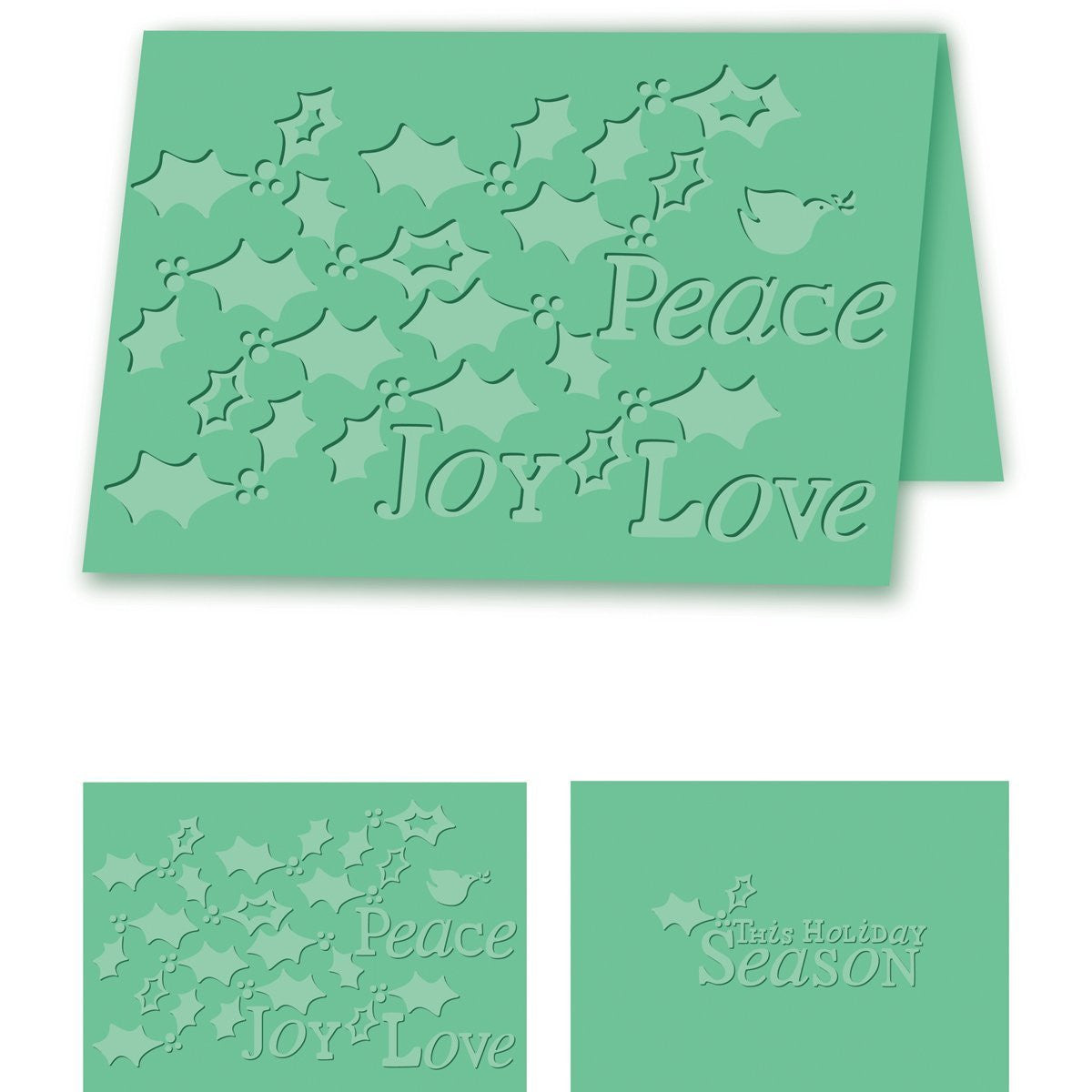Craftwell USA Holiday Holly Embossing Folder, 8.27 by 11.69-Inch - hanrattycraftsgifts.co.uk