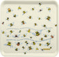 Buzzing Bees - Emma Ball Colourful Square Melamine Tea Tray