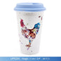 Country Cockerel Fine China Mug by Leonardo, Designed by Jennifer Rose - hanrattycraftsgifts.co.uk