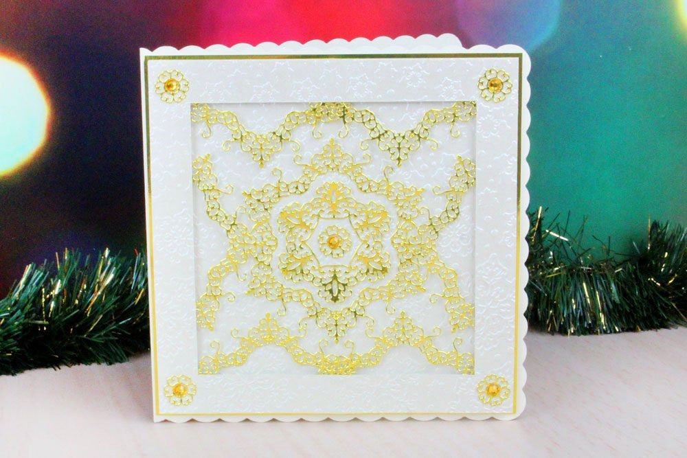 Tattered Lace Snowflake Doily, Silver - hanrattycraftsgifts.co.uk