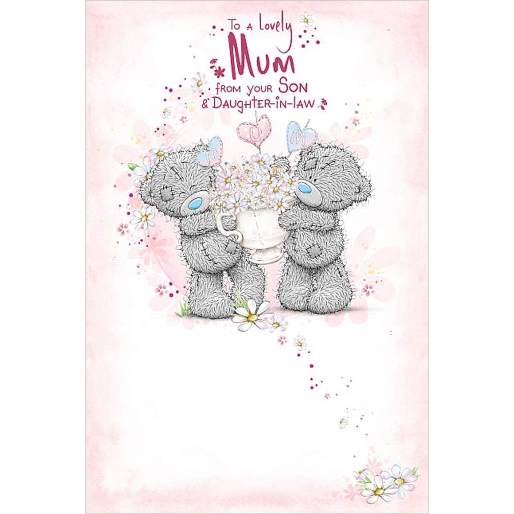 Me To You Bear Mum Form Son & Daughter In Law Mother's Day Card - hanrattycraftsgifts.co.uk
