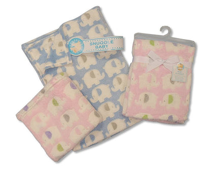 Elephant Blanket for Babies by Snuggle Baby - hanrattycraftsgifts.co.uk
