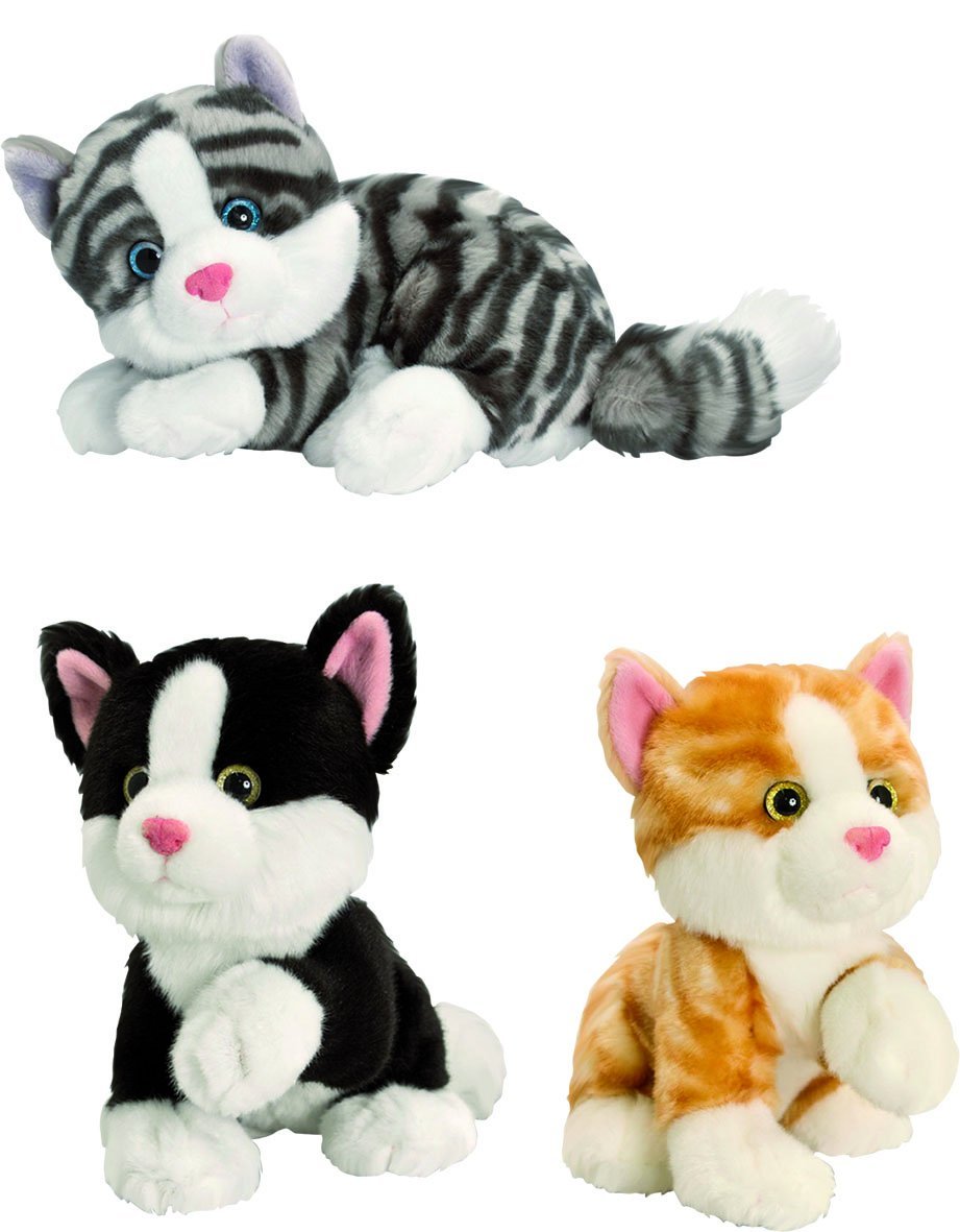 keel toys new 25cm posing sparkle eye cats range choice six one supplied - hanrattycraftsgifts.co.uk