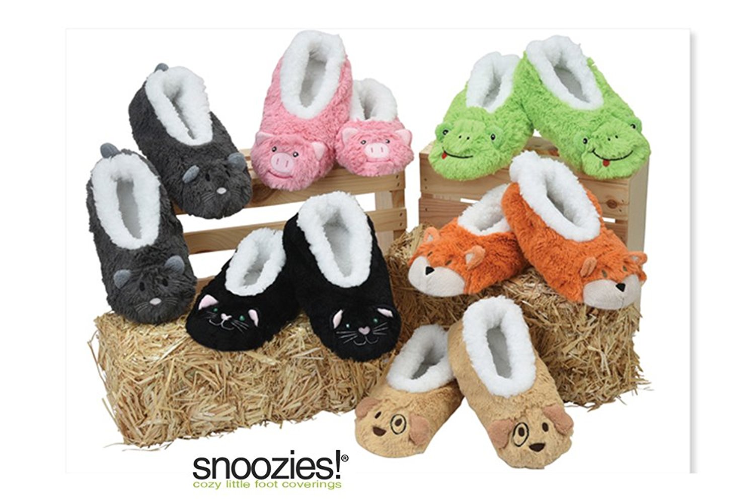 New Style Ladies Animal Snoozies Super Soft Slippers - hanrattycraftsgifts.co.uk