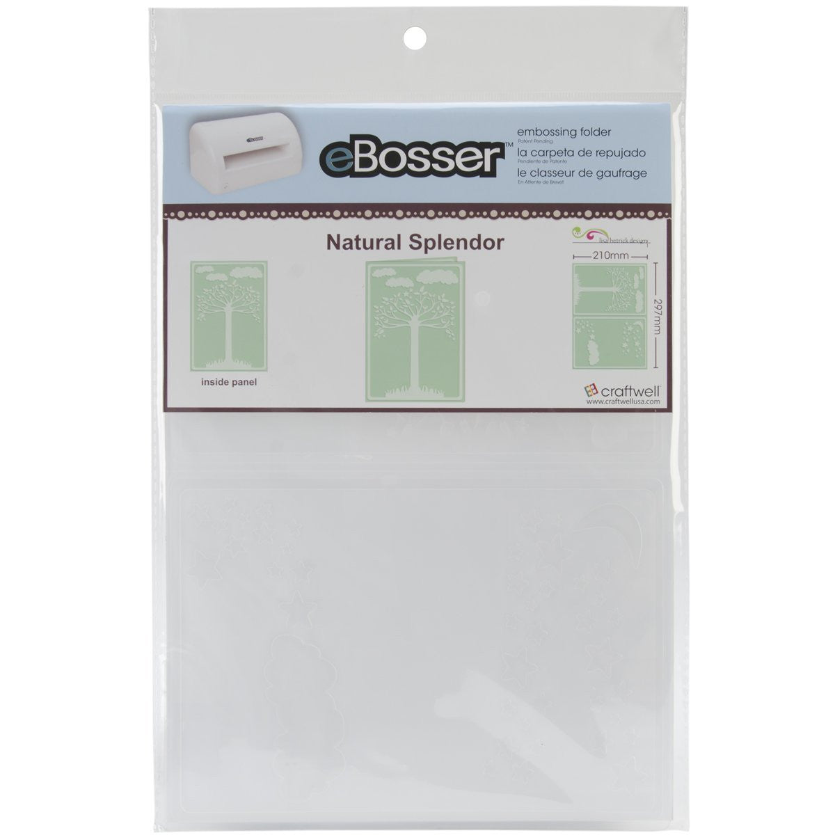 Craftwell USA Natural Splendor Embossing Folder, 8.27 by 11.69-Inch - hanrattycraftsgifts.co.uk