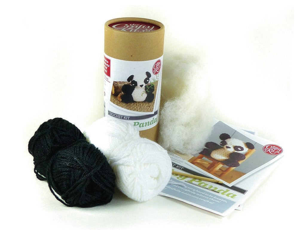 Patsy Panda Amigurumi Crochet Craft Kit - hanrattycraftsgifts.co.uk