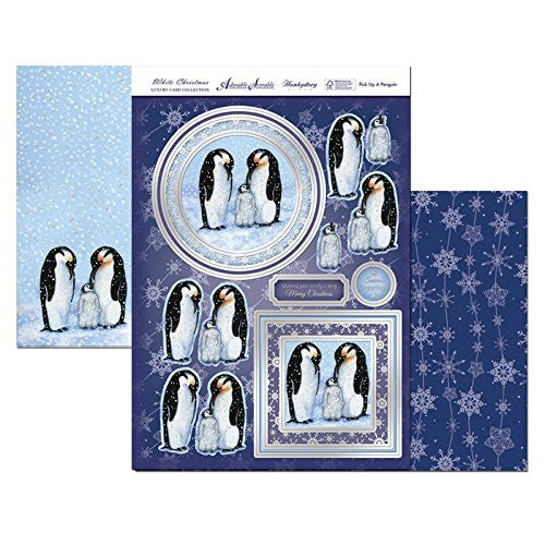 hunkydory adorable scorable white christmas pick up a penguin - hanrattycraftsgifts.co.uk