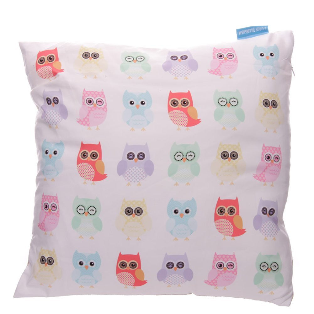Lauren Billingham Cute Owls Printed Cushion Cover. A perfect gift for that Birthday Gift, Christmas Present or Fathers day gifts etc... - hanrattycraftsgifts.co.uk