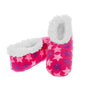 Snoozies Slippers Bright Print Fleece Ladies UK 3-4 Scribble Star - hanrattycraftsgifts.co.uk