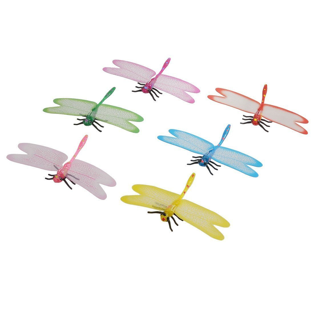 Red Dragonfly With Diamante Detail, Mesh Wings And Clip On Back - 9cm Decorative Dragonflies - hanrattycraftsgifts.co.uk