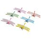 Cerise Dragonfly With Diamante Detail, Mesh Wings And Clip On Back - 9cm Decorative Dragonflies - hanrattycraftsgifts.co.uk