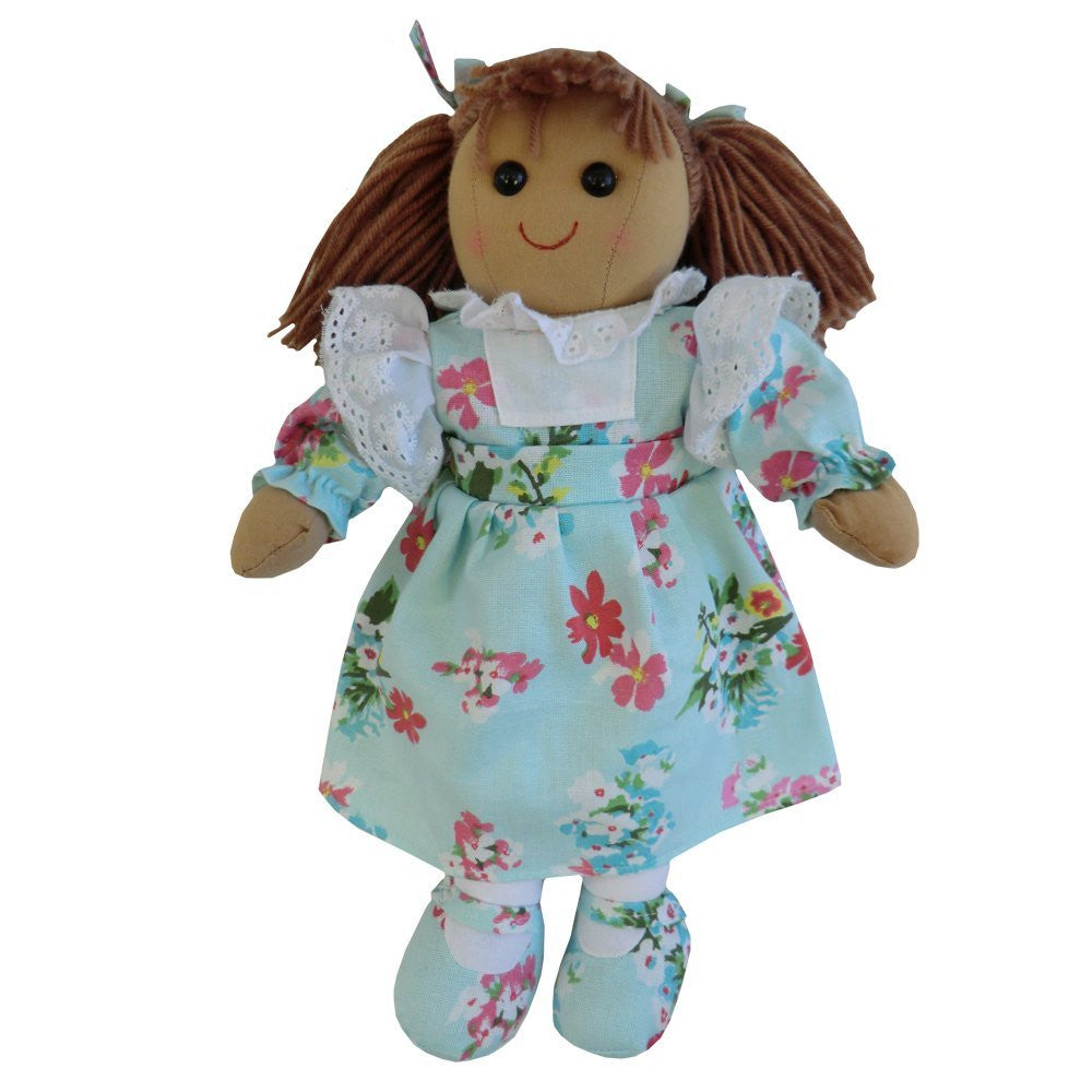 light blue floral ragdoll small - hanrattycraftsgifts.co.uk