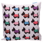 Scottie Dog Lauren Billingham Printed Cushion Cover - hanrattycraftsgifts.co.uk
