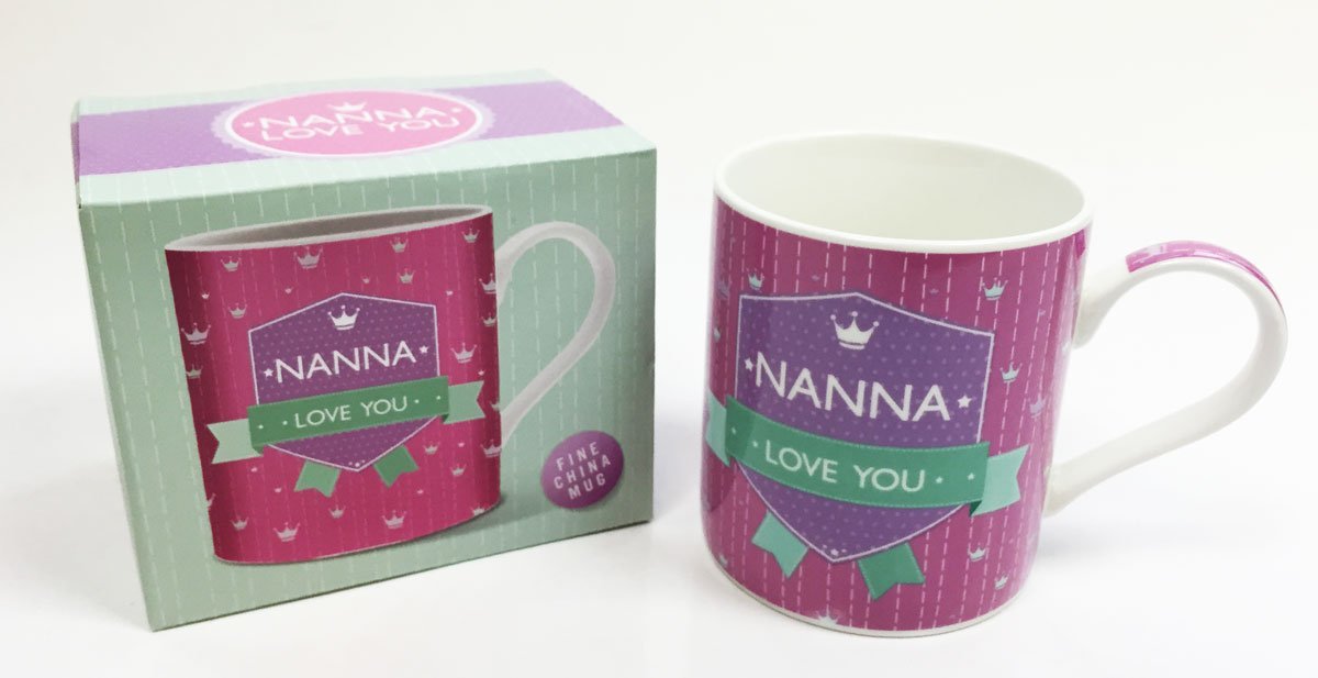 Nanna Mothers Day China Mug Tea Set Gifts Presents Birthday Present Love You - hanrattycraftsgifts.co.uk