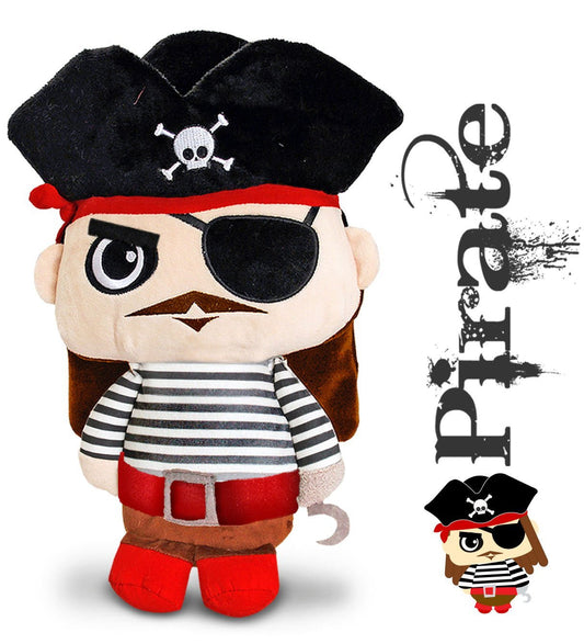 Pirate Soft Toy - 16cm - Toybox Collection - hanrattycraftsgifts.co.uk