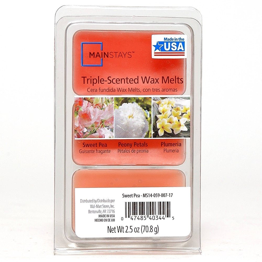 Mainstays Triple Scented Wax Melts - Sweet Pea MS14-059-007-17 - hanrattycraftsgifts.co.uk