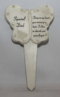 Dad Diamante Memorial Butterfly Stake Garden Stone Plaque Grave Ornament pushes in ground - hanrattycraftsgifts.co.uk