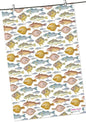 Emma Ball Fishes Cotton Tea Towel - hanrattycraftsgifts.co.uk