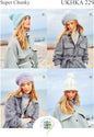 Girls Ladies Hats - Knitting Pattern in Super Chunky UKHKA 229