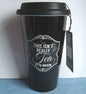 Gents Quarter Black Ceramic Travel Mug - This isn't really Tea .. It's Beer - hanrattycraftsgifts.co.uk