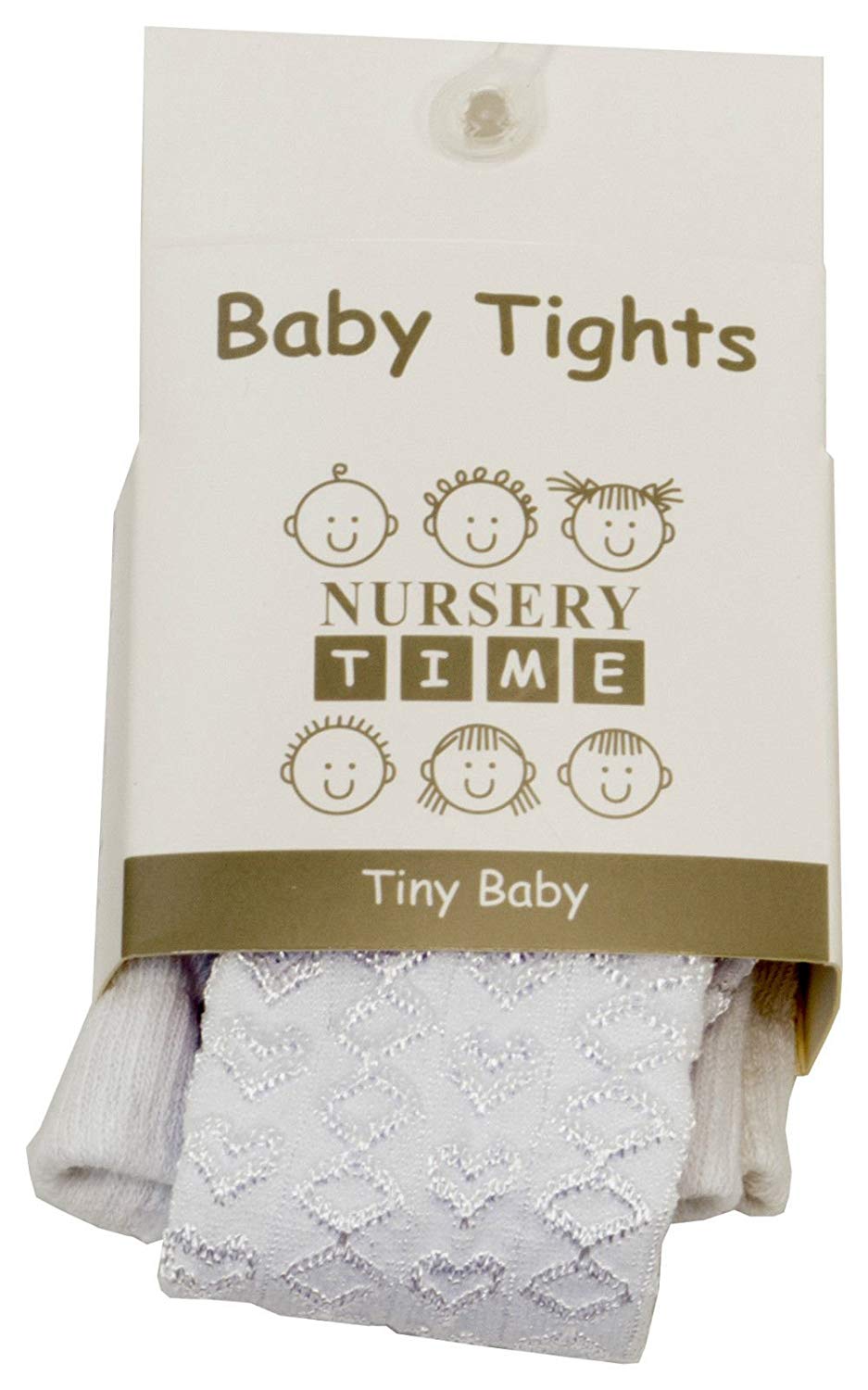 New Babies Baby Girls Nursery Time Newborn - 24 Months Hearts Everyday Tights - hanrattycraftsgifts.co.uk