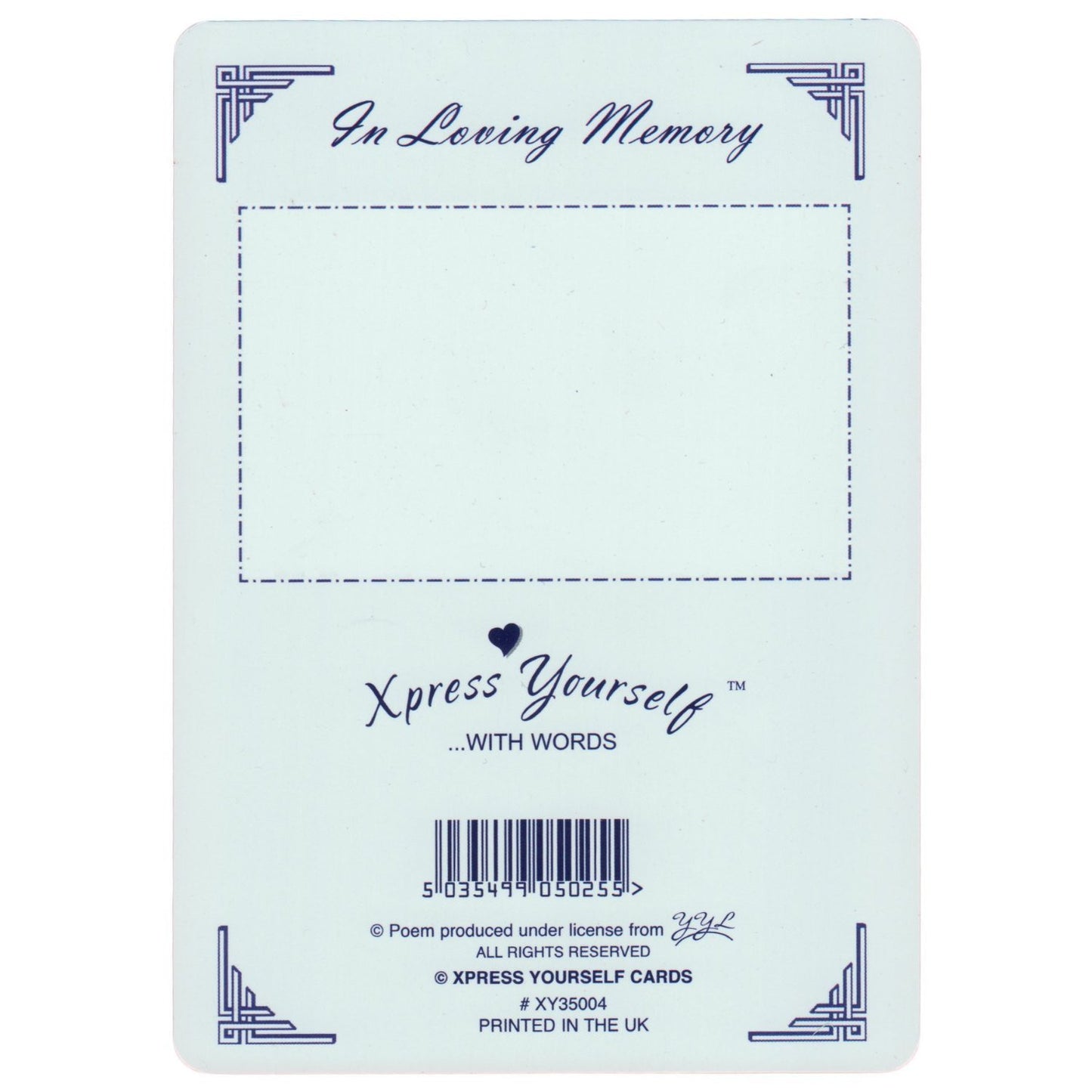 Xpress Yourself Loving Memory Graveside Memorial Card & Holder 5.75 X 4" Relations Friends Etc - Dear Friend 35015 - hanrattycraftsgifts.co.uk