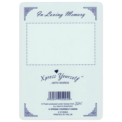 Xpress Yourself Mum Loving Memory Graveside Memorial Card 5.75" x 4.25" - Mum, I Miss You So - hanrattycraftsgifts.co.uk