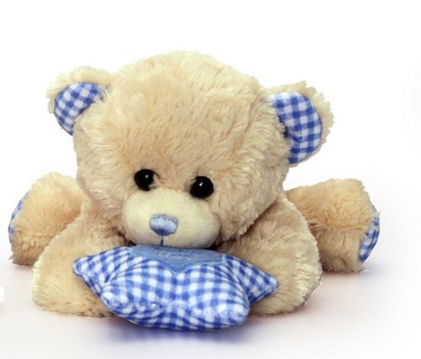 Keel Toys Cuddles Dangle Bear with sound Blue 30cm - hanrattycraftsgifts.co.uk