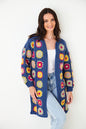 King Cole Ladies DoubleKnit Crochet Pattern Easy Long or Cropped Cardigan (5943)